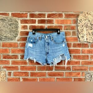 Levi’s 501 High Waist Jean Shorts Size 30